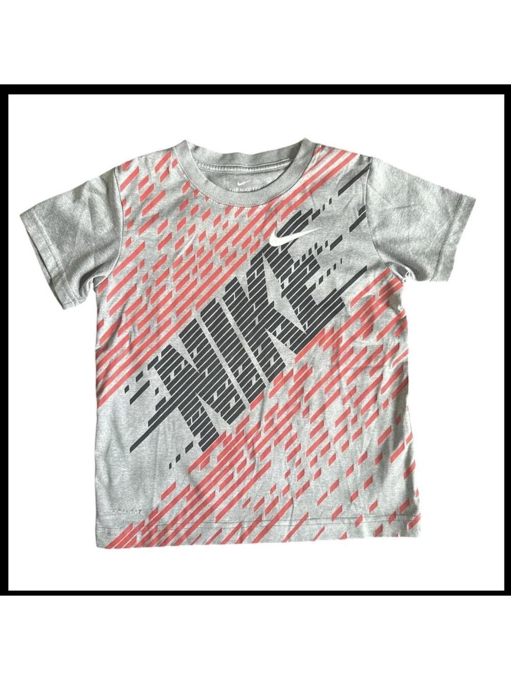 Nike Kid's Grey and Multi Tshirt